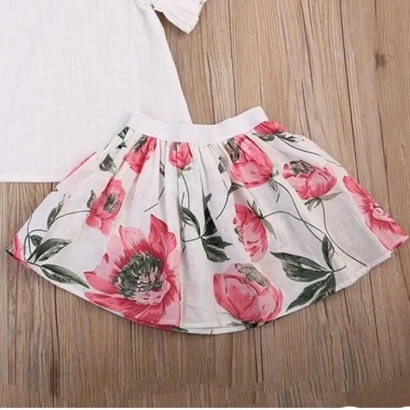 Girls Floral 2 Piece Matching Set - Picture 8 of 8